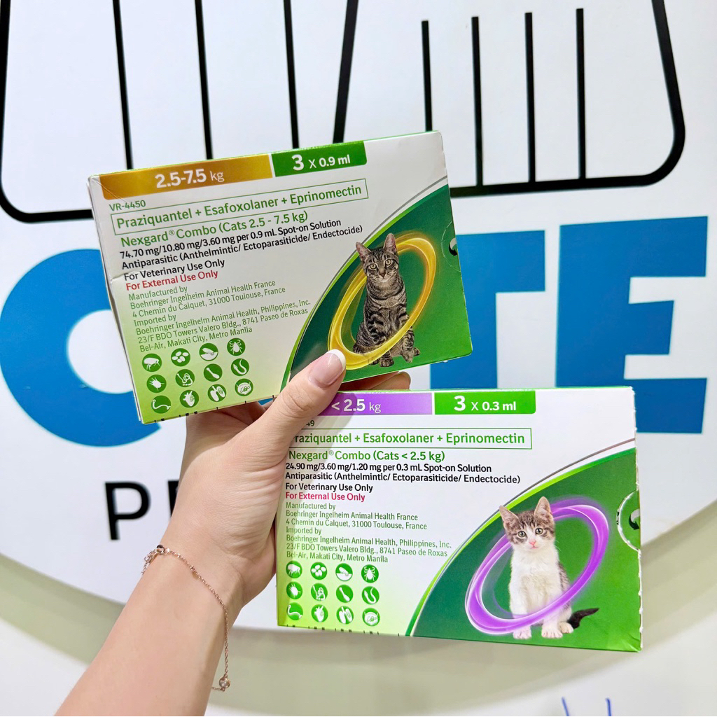 NexGard Combo - Small nape for Cats to prevent and treat internal and ...