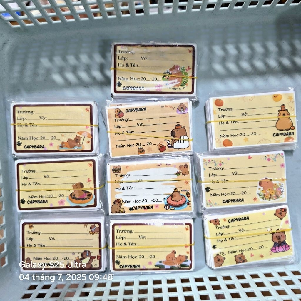 100 cute capybara notebook labels (1 picture - 10 pictures) | Shopee ...