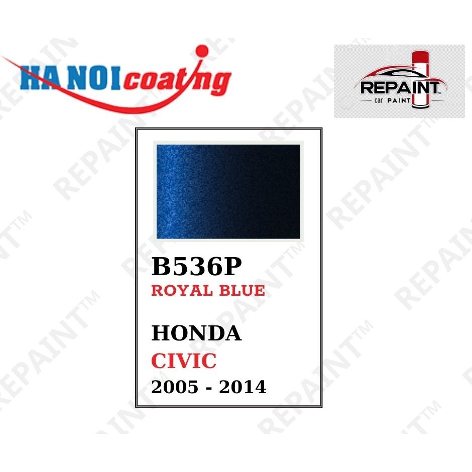 Scratch Removal Spray Paint for HONDA CIVIC, BLUE BLUE, color code ...