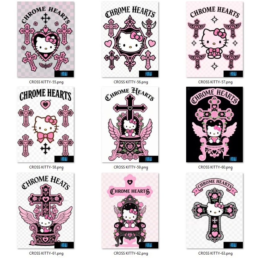 Hello Kitty Heat Pressed Sticker (Fan Art) 07 | Shopee Singapore