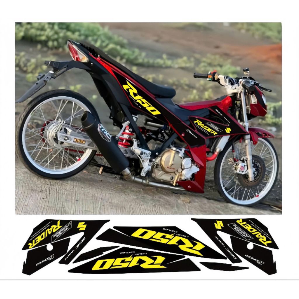Raider R150 Removable Sticker, high-quality sticker, 3-layer PPF ...