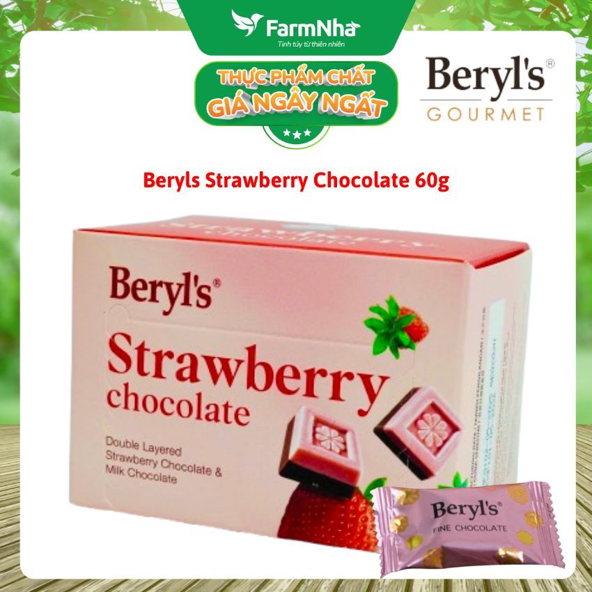 Beryls Strawberry Chocolate 60g - Sweet and Sour Strawberry Layer ...