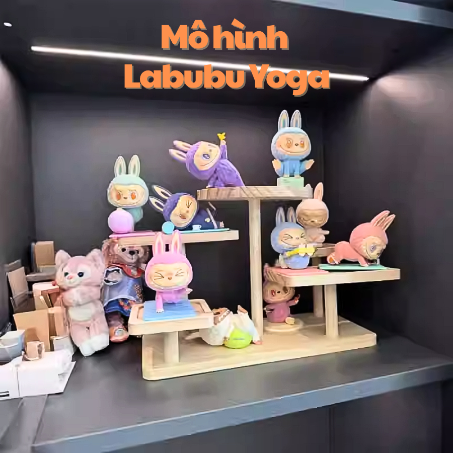 Labubu Yoga Model – Decorative Vinyl Doll, Comes with a Handy Fabric ...