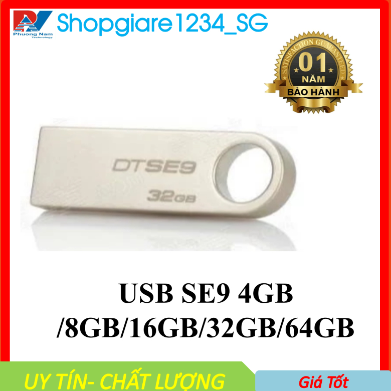 USB SE9 TYPE 4GB 8GB 16GB 32GB 64GB - Metal Case, Waterproof, Keychain ...