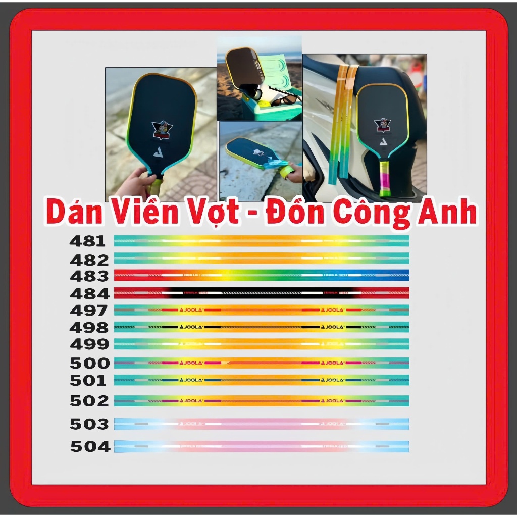 Joola gen 4 summer daze racket stickers 16mm and 14mm | Shopee Singapore