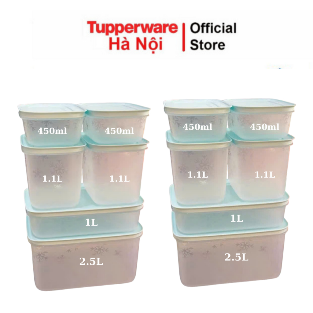Freezermate GenII flexible lid freezer box set of 12 genuine Tupperware ...