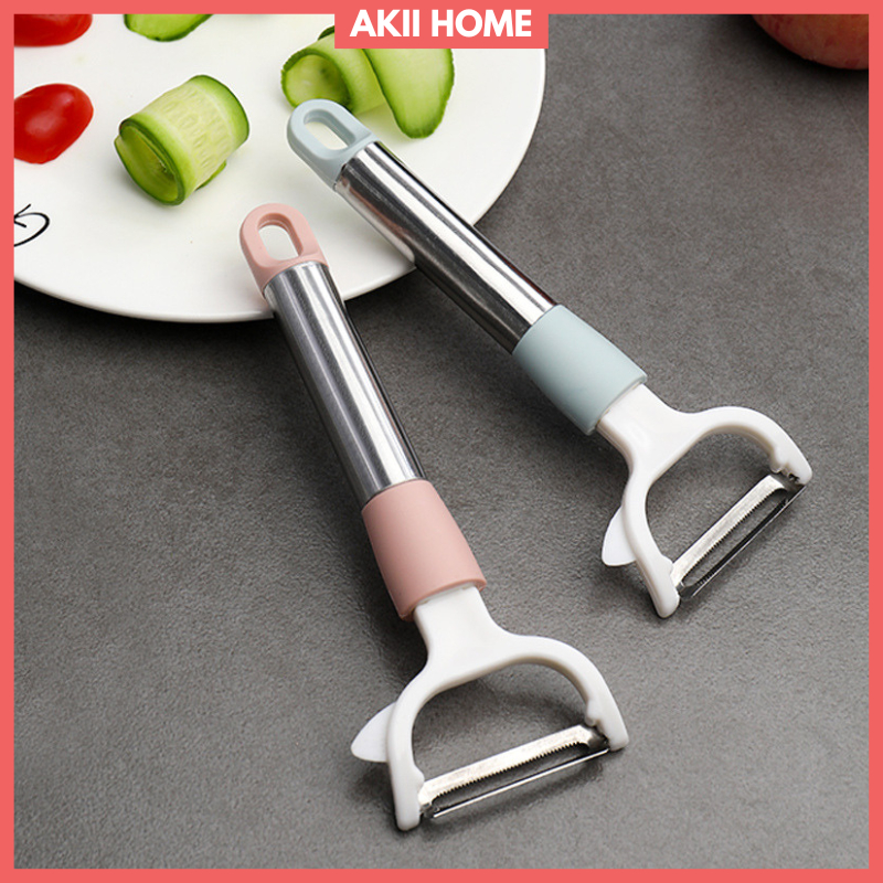 Multi-purpose vegetable scraper, made of stainless steel and PP plastic ...