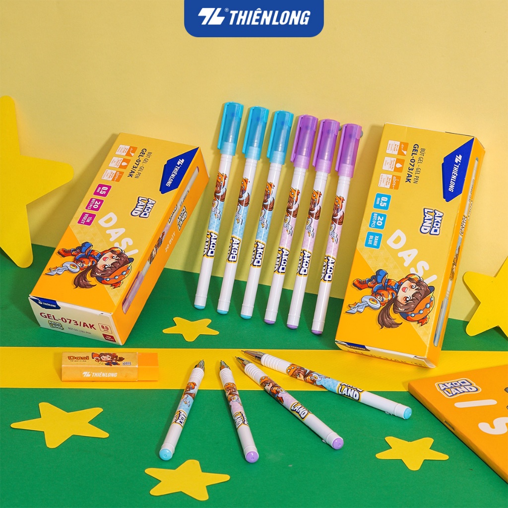 Akooland Dasi Thien Long gel pen, premium 0.5mm nib, super fast-drying ...