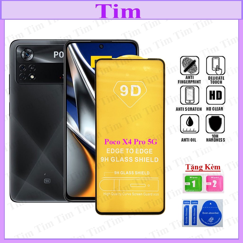 Xiaomi Poco X4 Pro 5G 9D Tempered Glass Full Screen, Real photos taken ...