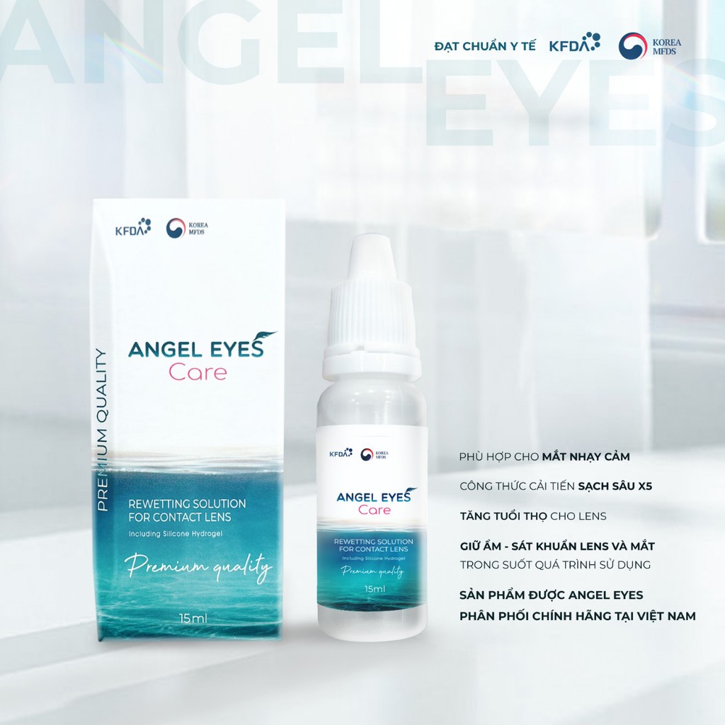 Angel eyes care lens soaking water and ANGEL EYES eye drops (new ...