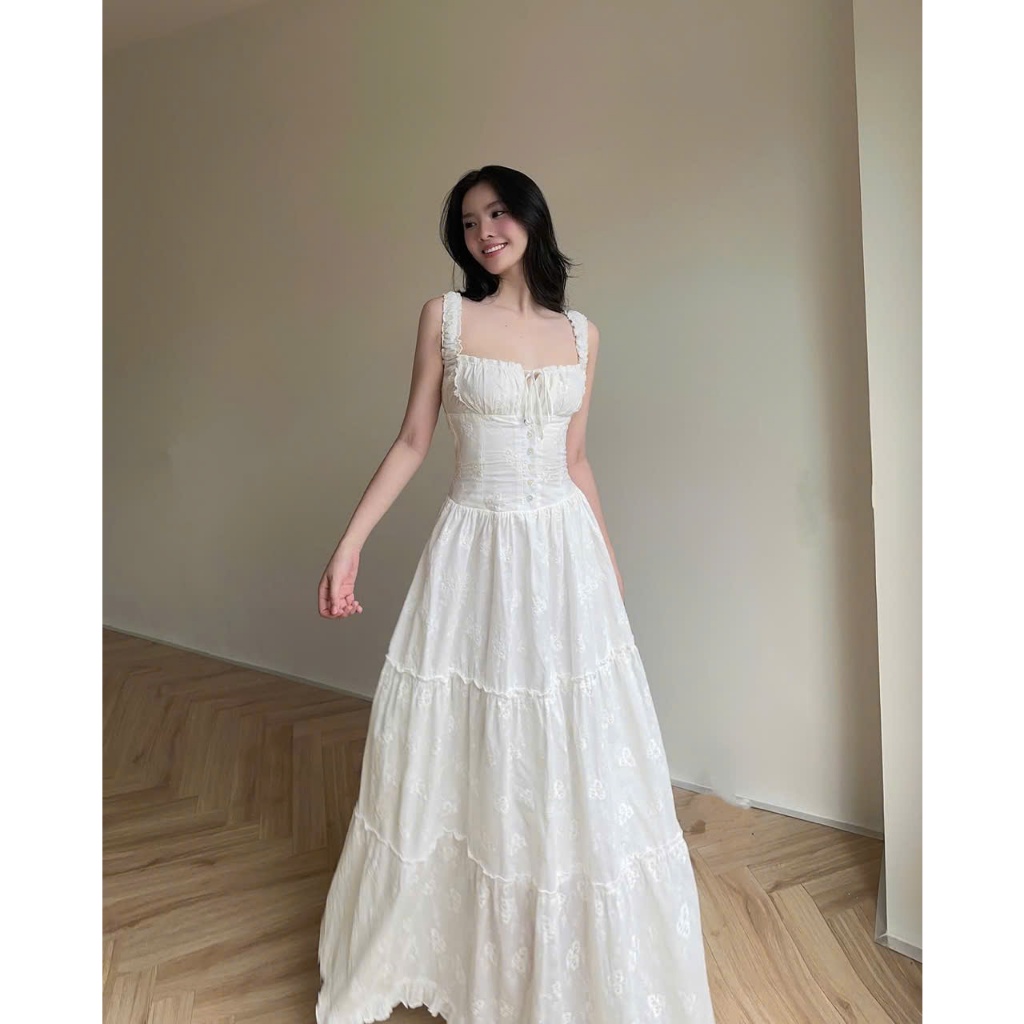 POMELO DRESS - Elastic waist linen DRESS | Shopee Singapore