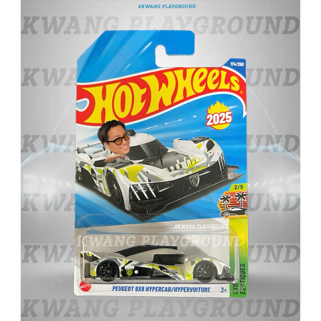 Hot Wheels Peugeot 9x8 Hypercar Hypervoiture 24h Le Mans 2025 in