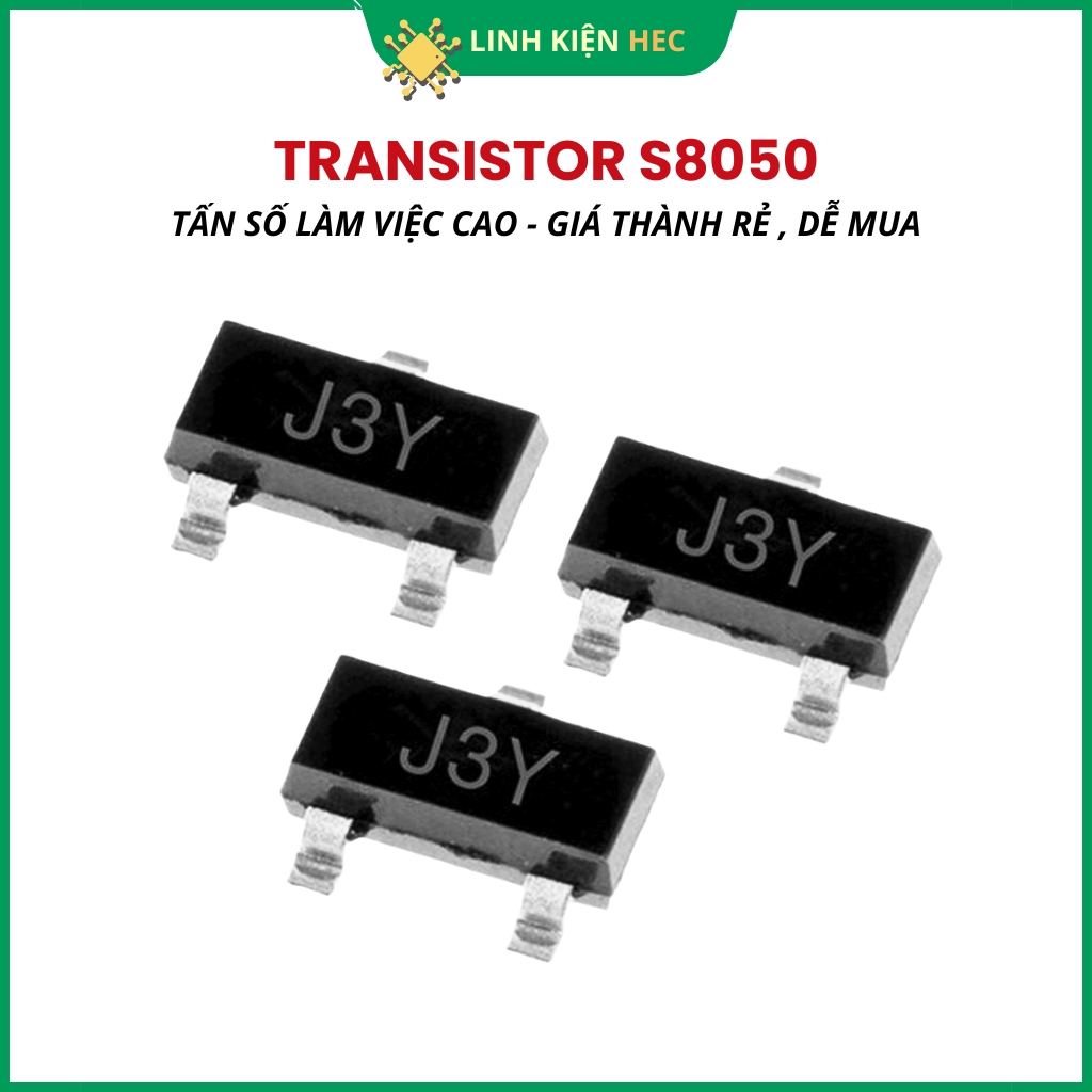 Transistor S8050 SMD J3Y 40V 0.5A pin, bag of 20 hec components ...