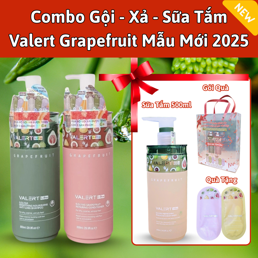 Valert Grapefruit Shampoo and Conditioner New Model 2025, [ComBo ...