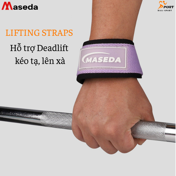 GYM back pull Straps, MASEDA Lifting Straps to support Deadlift, pull ...