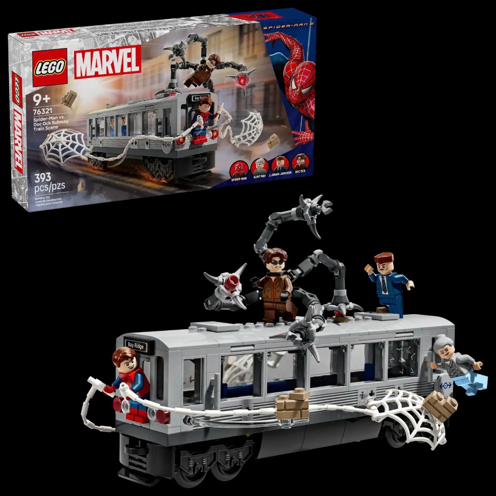 Lego 76321 Spider-Man vs. Assembling Toy Doc Ock Subway Train Scene ...