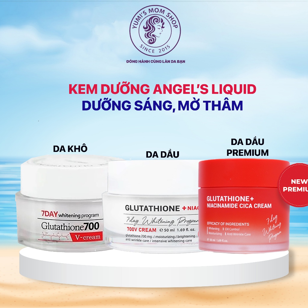7 day whitening program glutathione 700 v cream Kem Dưỡng Angel Liquid 7 Day Whitening Program Glutathione 700 V-Ampoule main image 0