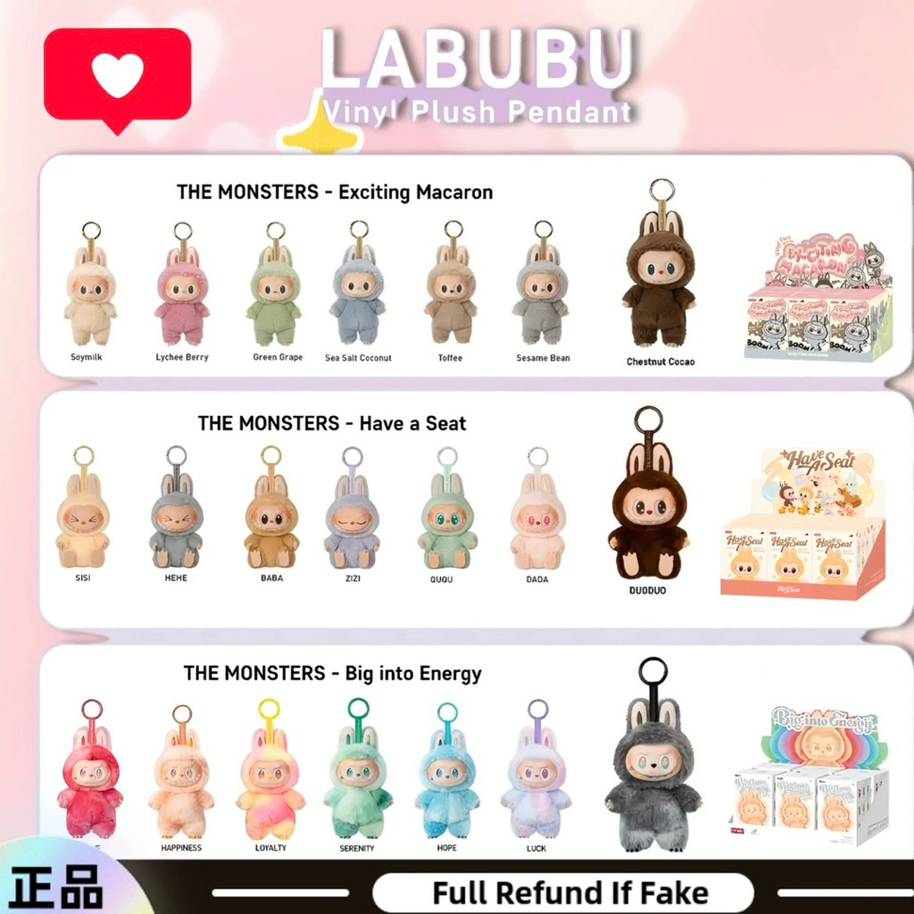 [Genuine][Express] Full Set Labubu V1, V2, V3 POP MART THE MONSTERS ...