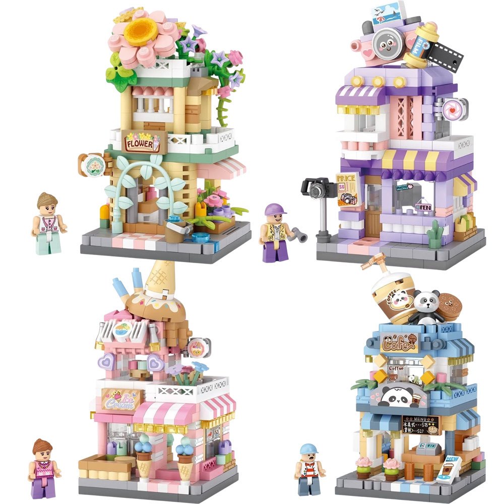 Micro Block Town - Super Cute Mini Store Assembly Toy Collection ...