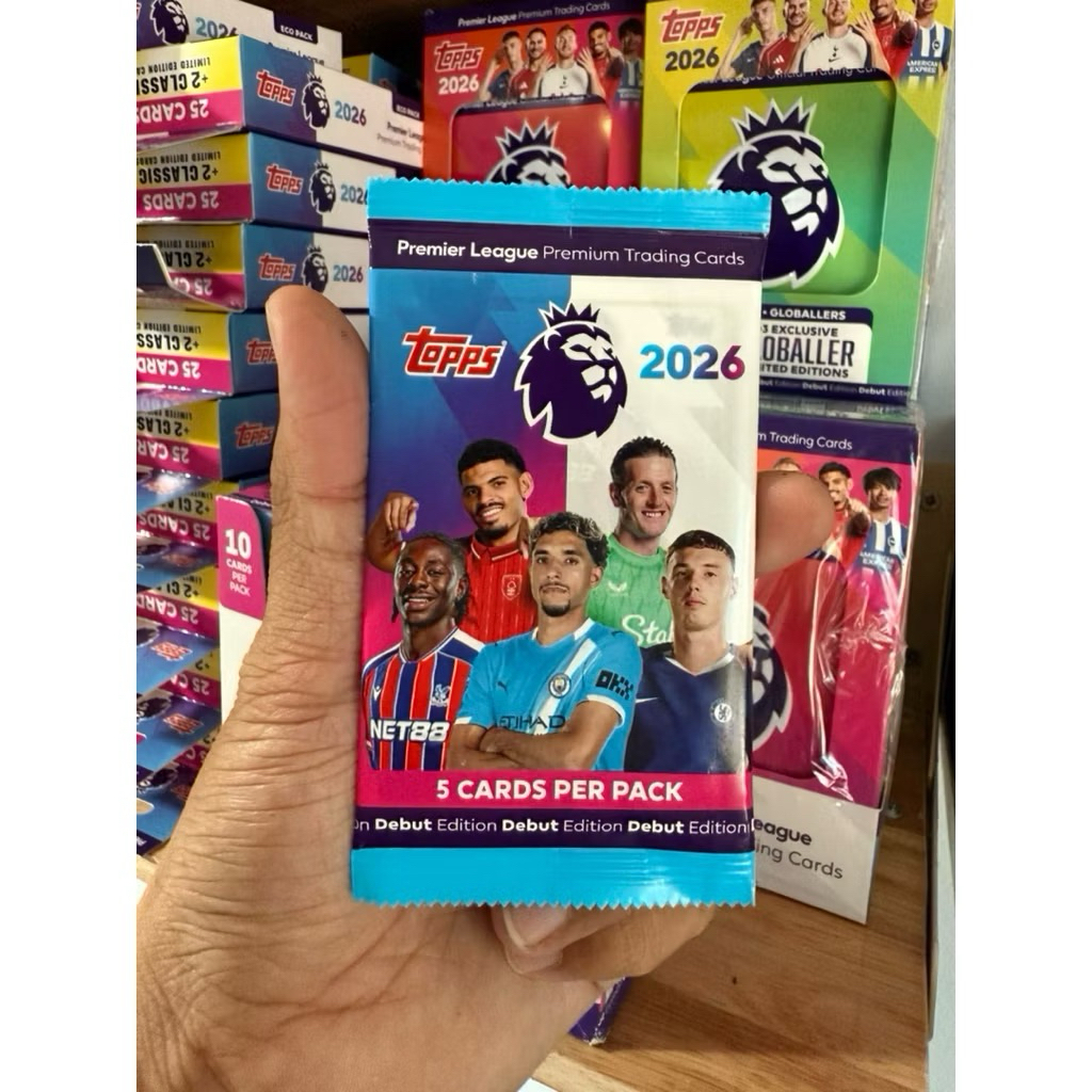 [ Retail Pack of 5 Cards ] Topps Premier League Pack 2026 25/26 ...