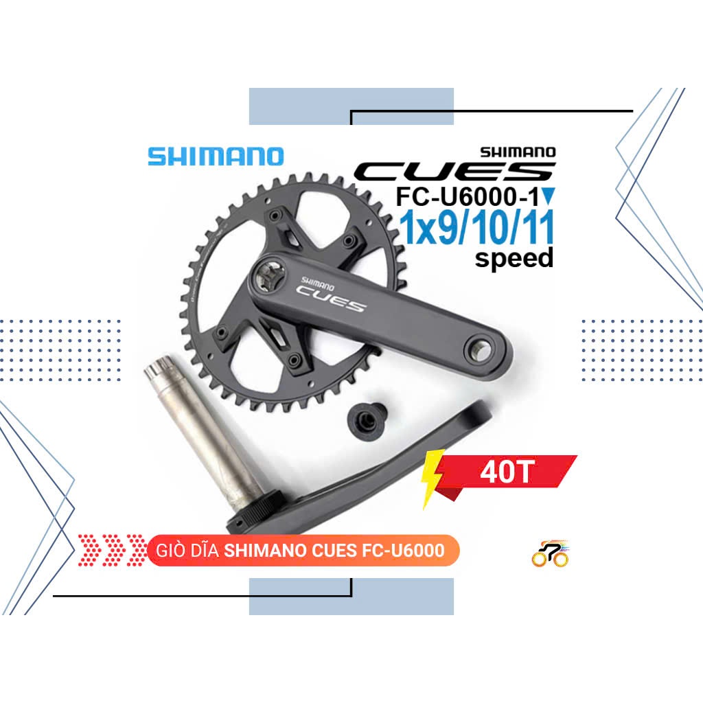 MTB BIKE SPRINGS - SHIMANO CUES FC U6000 - 40T - ALUMINUM (EMPTY CORE ...