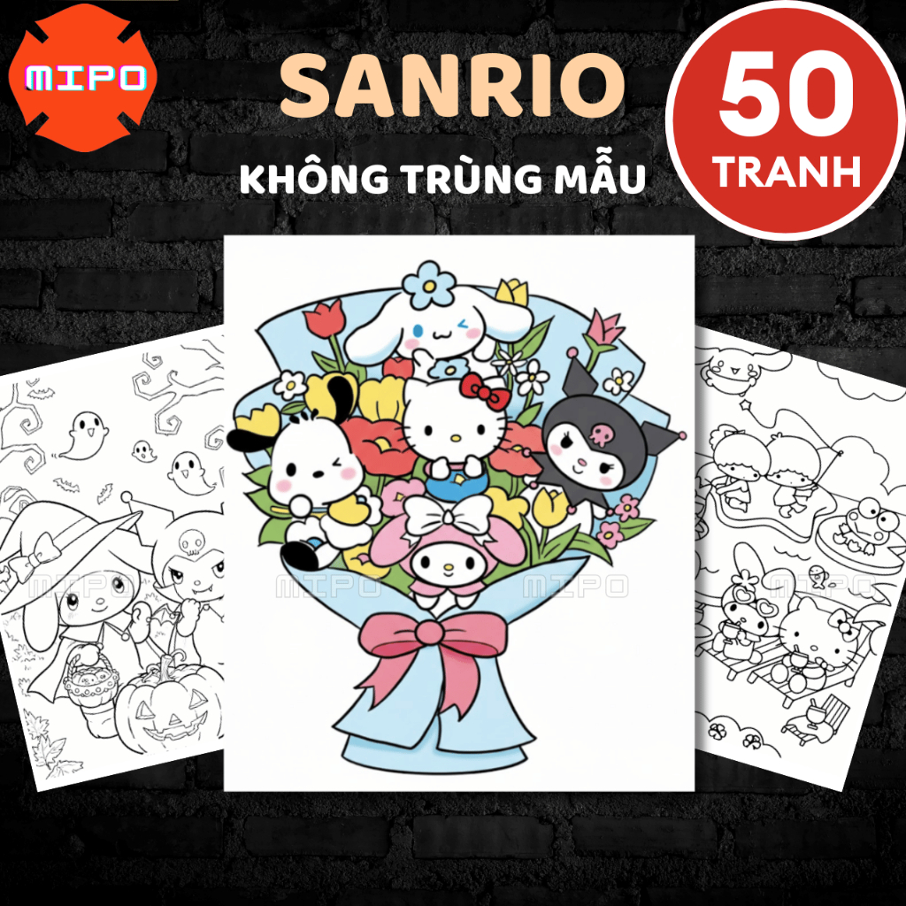 50 Pages of Kuromi Sanrio Coloring Pages for Children - Diverse ...