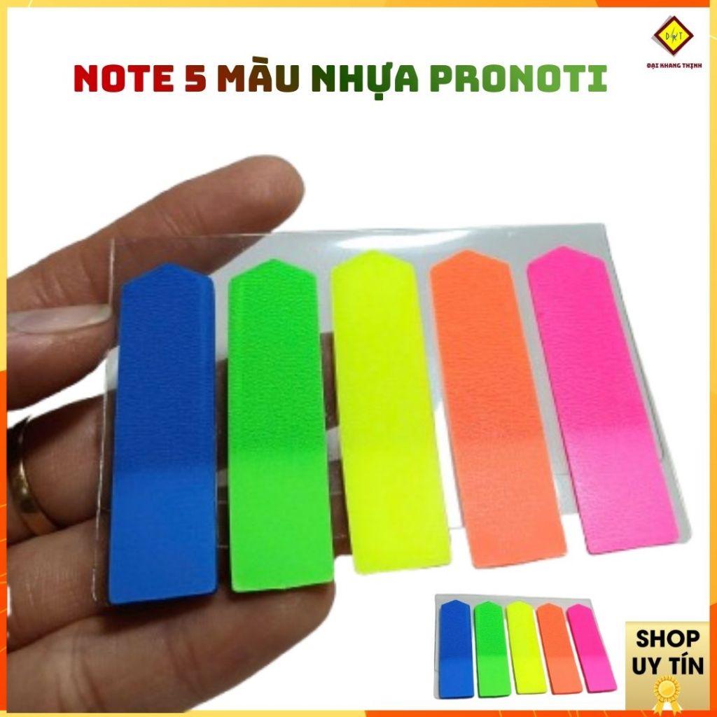 Pronoti five-color plastic note arrow, signature note paper, signature ...