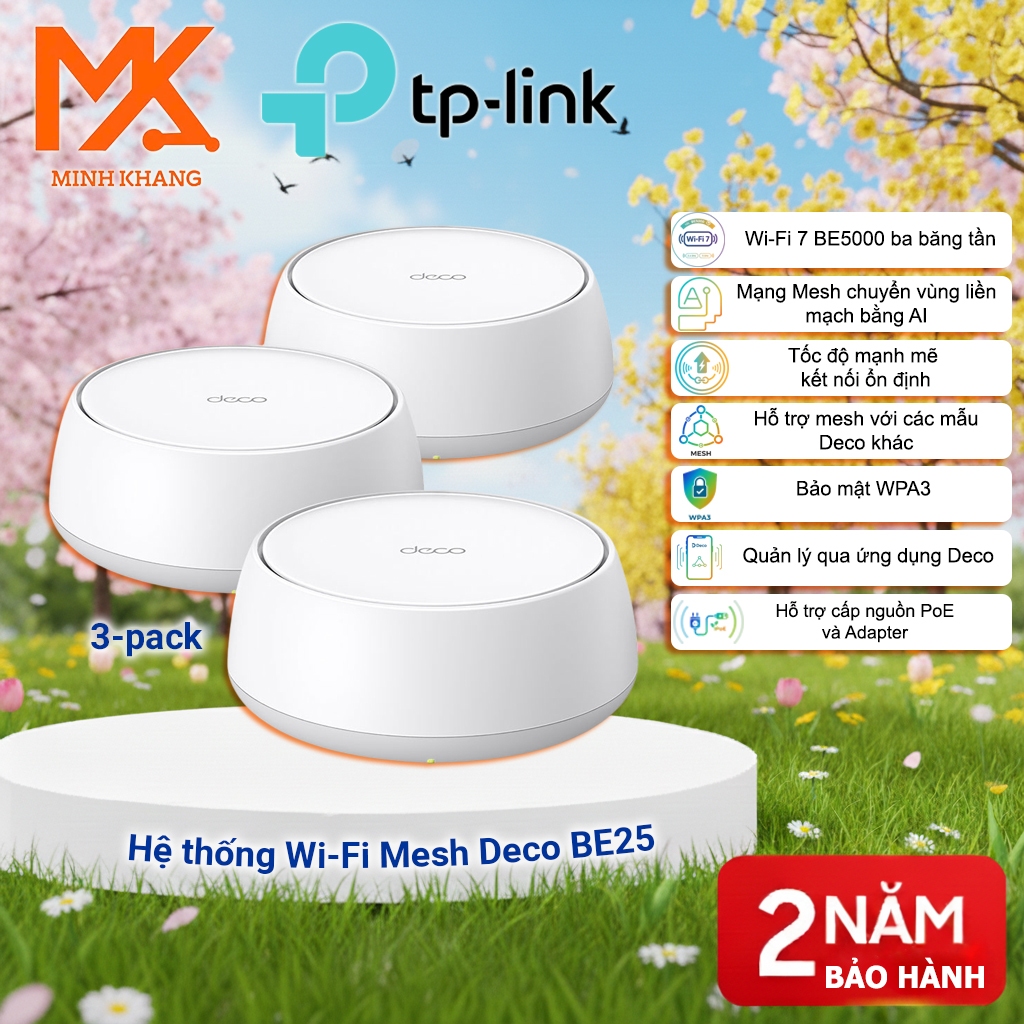 [Genuine] Deco BE25 Mesh Wi-Fi 7 BE5000 – Seamless Connection, Full ...