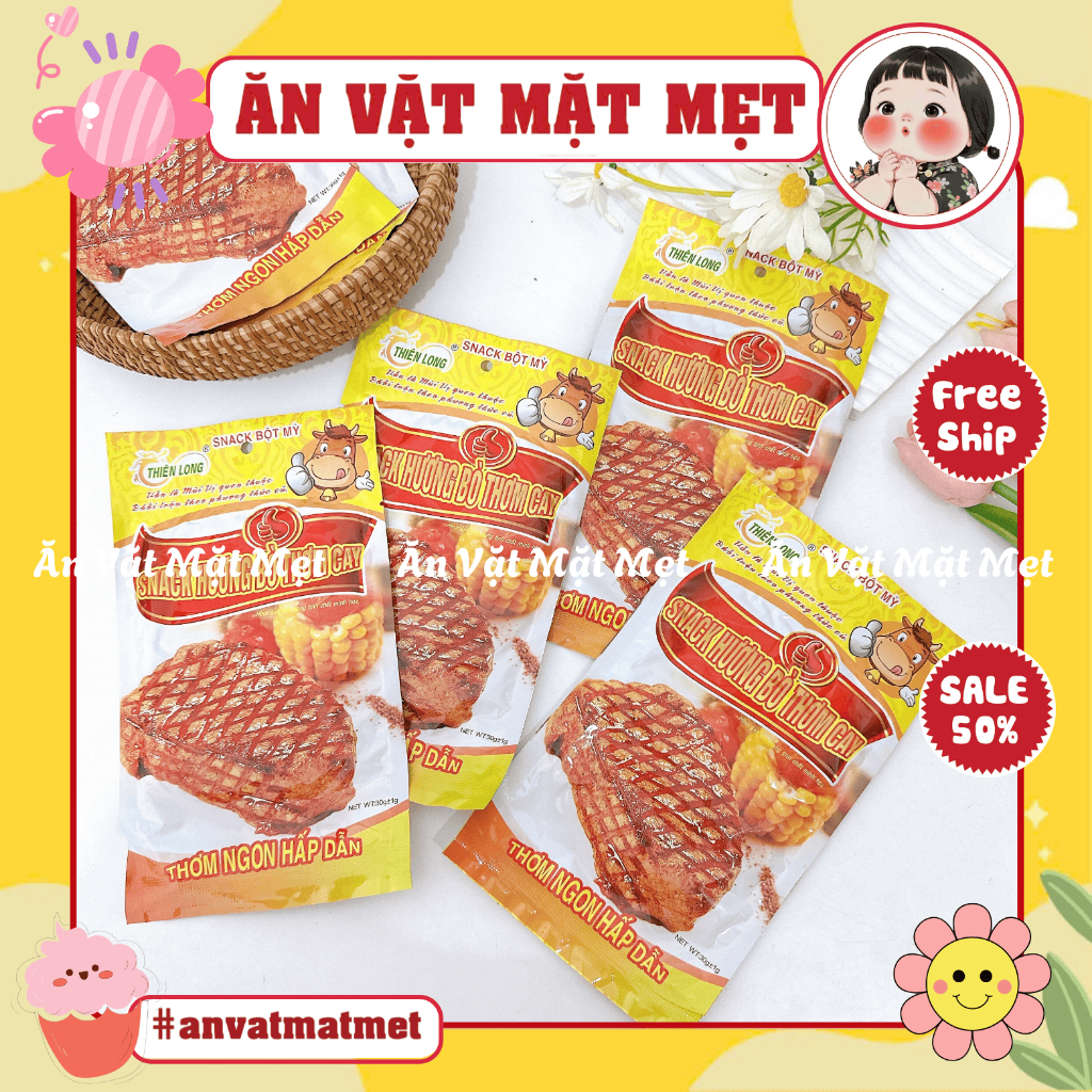 Spicy beef flavored Snack Combo for school gate snacks, childhood spicy ...