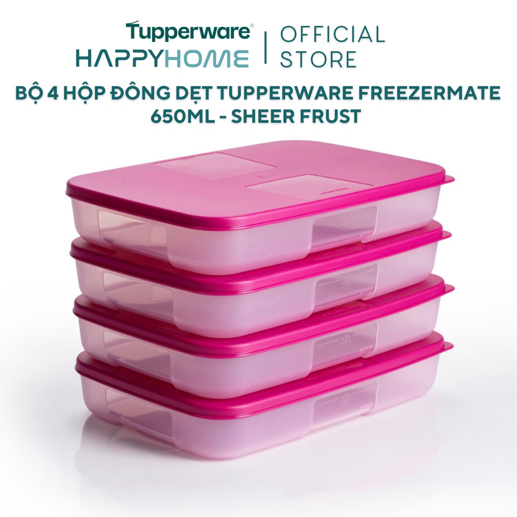 Tupperware Freezermate Freezer Box 650ml Flat Airtight Absolutely Odor ...