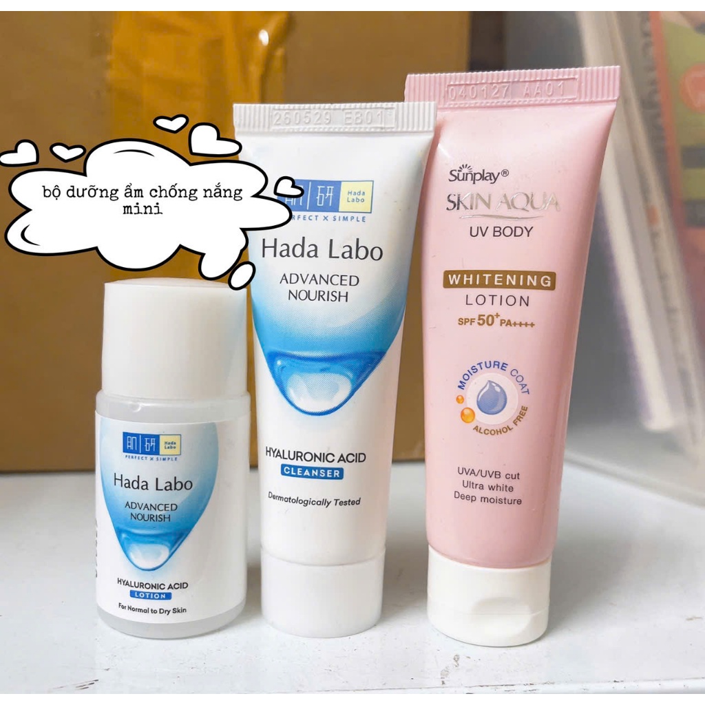 Hada Labo skin brightening product set 3 Piece (mini size sample ...
