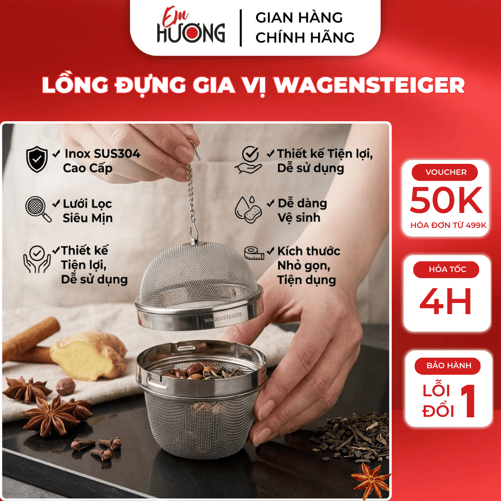 Wagensteiger SUS304 Stainless Steel Spice Container, Super Fine Spice ...