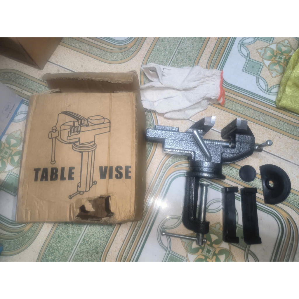 360 degree rotating table clamp, max clamp 60mm | Shopee Singapore
