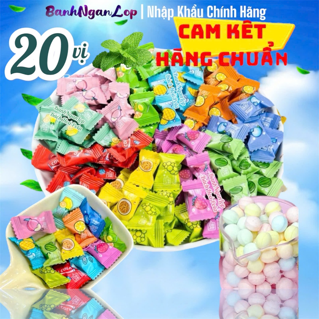 Wholesale 100g Mint Candy Mix 12 Cool Fruit Flavors, Mini Xiao Ke