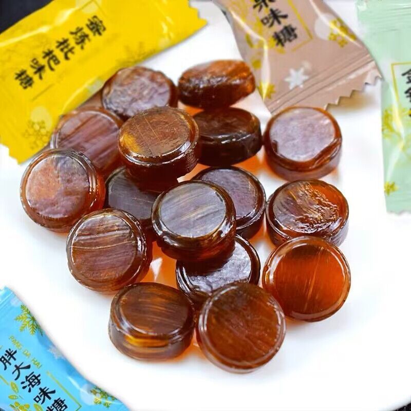 100g Sore throat relief lozenges, mallow candy, honeysuckle candy, pipa ...