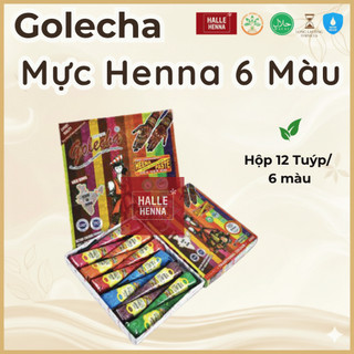 Mehendi Golecha Henna Drawing Ink 6 Indian Colors – Henna Cone Natural ...