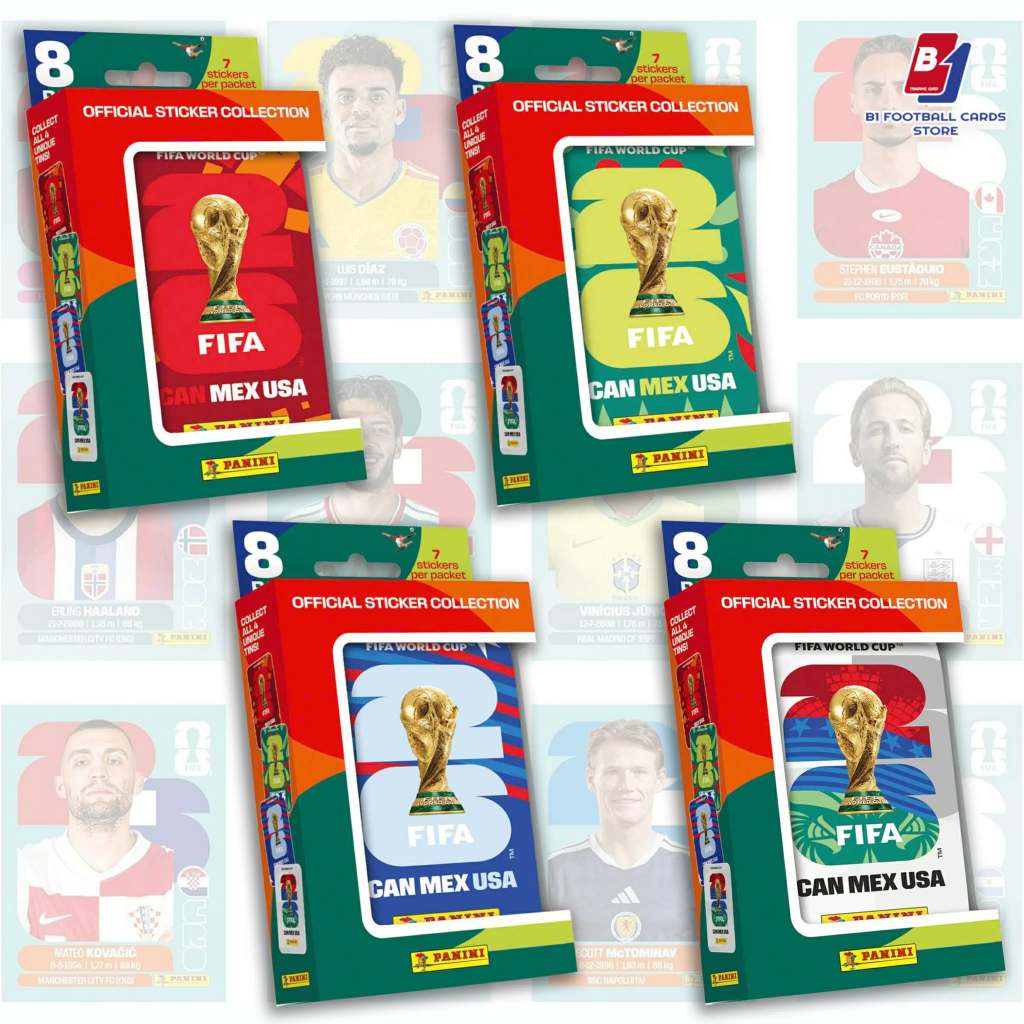 Pocket Tin (56 Stickers) - Panini FIFA World Cup 2026 Official Sticker ...