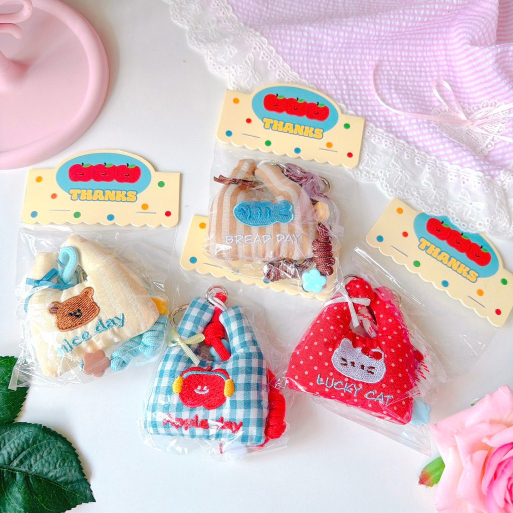 Cute cartoon handbag keychain | Shopee Singapore