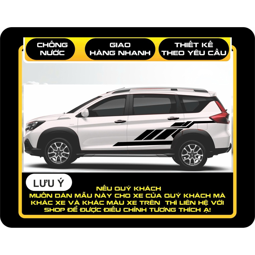 XL7 7-seat car sticker, 4-layer transparent printed sticker for bright ...