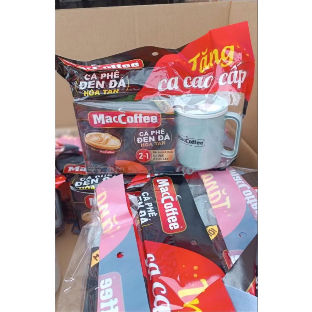 Maccoffee 2in1 Iced Black Coffee - 220g (10 Packs x22g) free premium ...