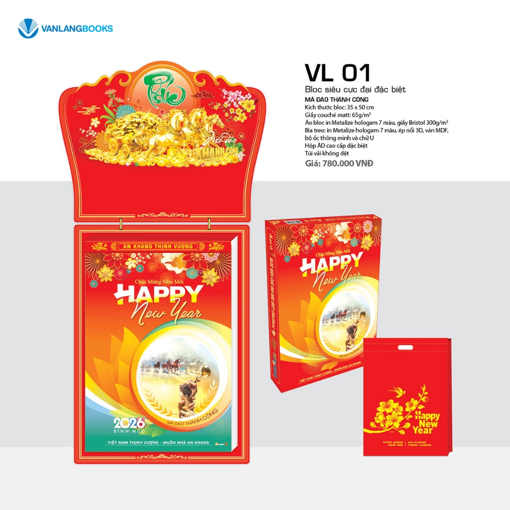 Calendar 2026 Bloc Super Extreme – Ma Dao Success Theme | Calendar VLB ...
