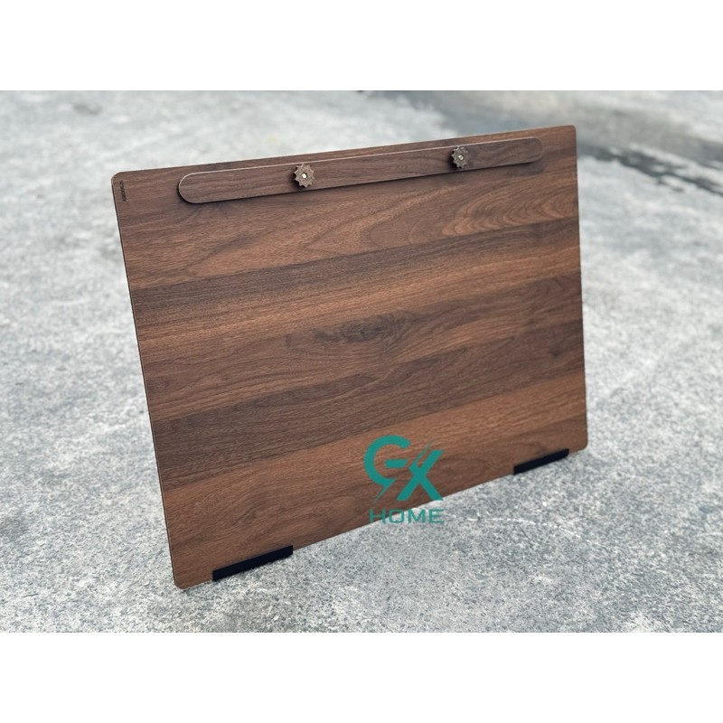 A2 wooden tabletop menu board made of Plywood covered with walnut ...