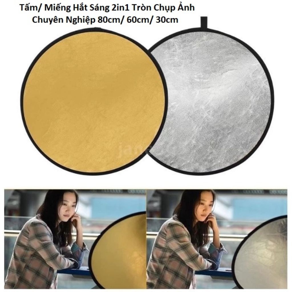 Cheap price 2in1 Round Professional Photography Reflector/Plate 80cm ...