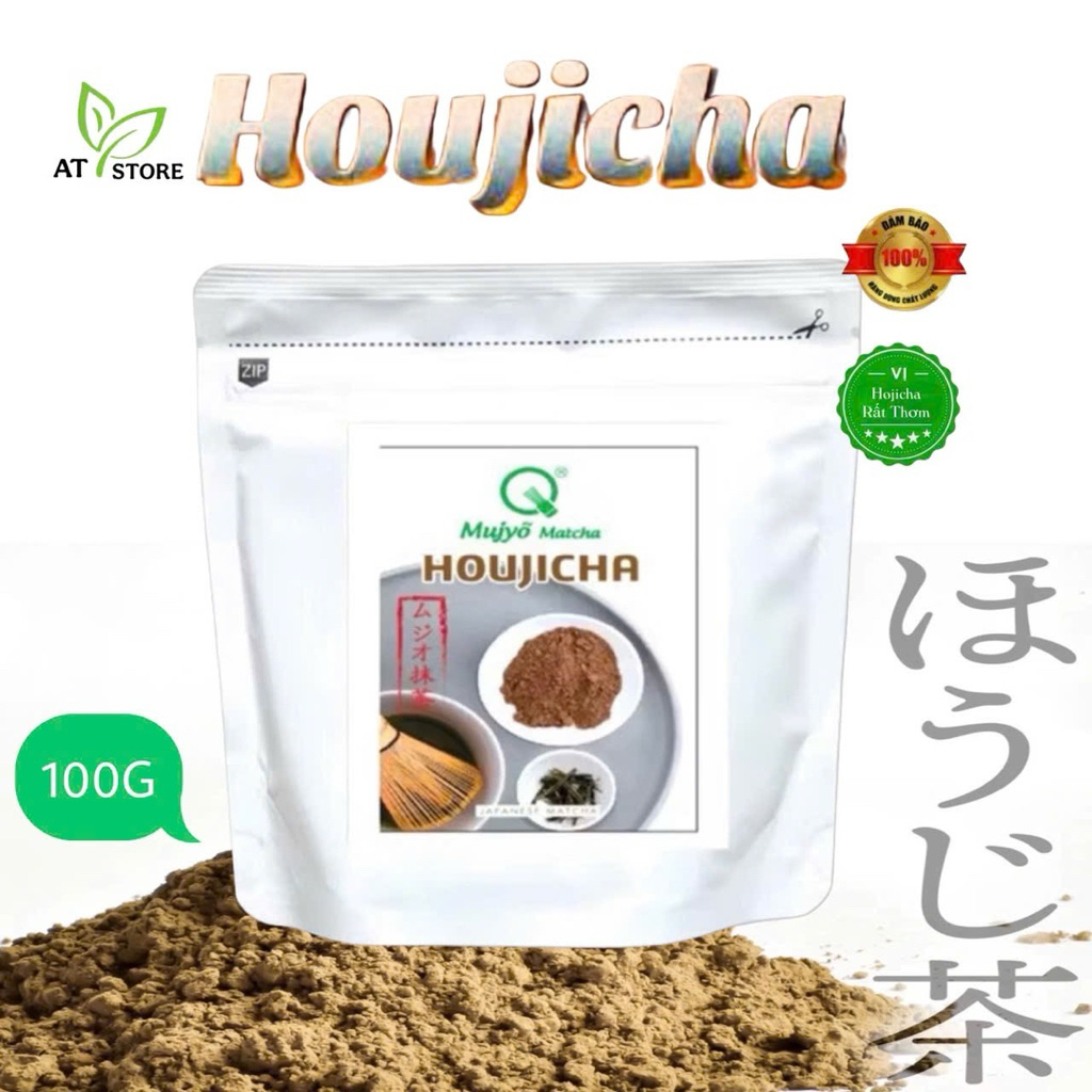 Matcha Mujyeõ 100g pack|Houjicha Grade|Beautiful coffee brown color ...