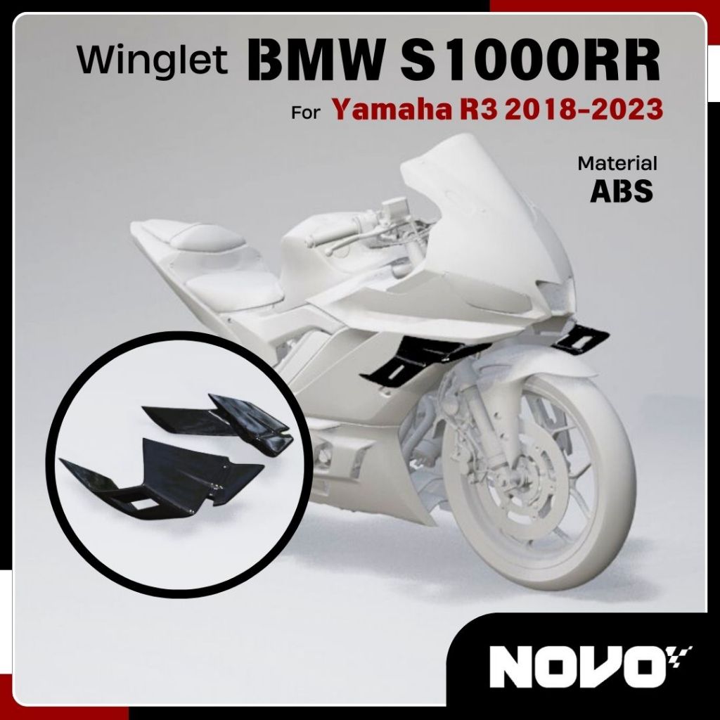 Adjustable Rotating Wind Wing Rearview Mirrors – For BMW S1000RR & Compatible Sports Bikes – Black CNC Aluminum