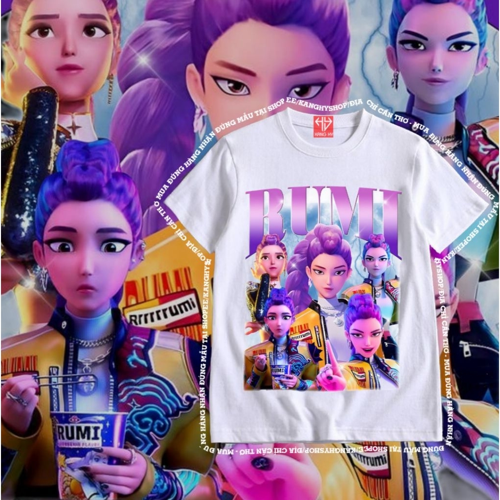 Cute rumi kpop demon hunters cartoon T-shirt in all sizes F822 | Shopee ...