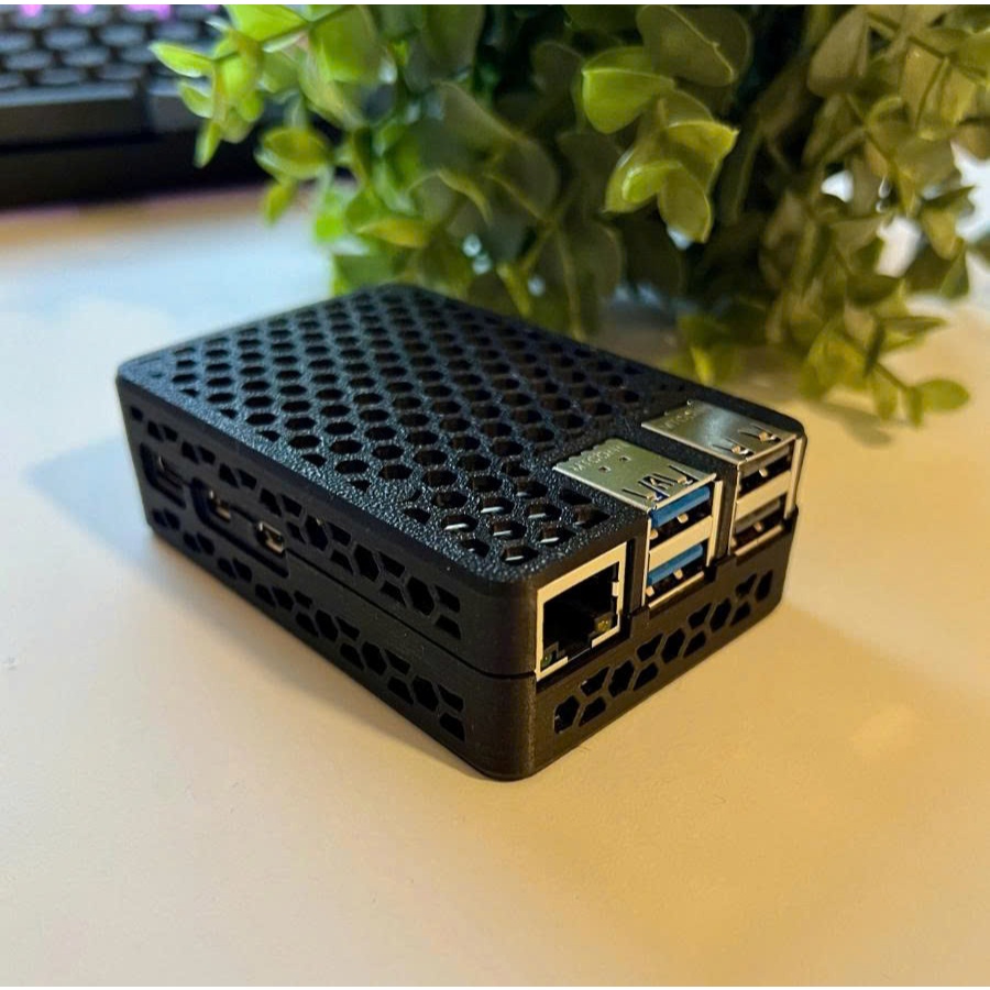 PETG premium 3D printed Raspberry Pi 5 case - Honeycomb design with ...