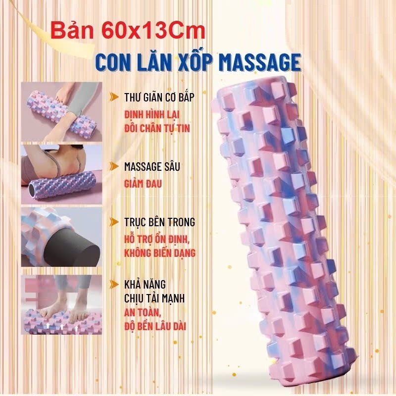 60*13CM (LIGHT) Roller, Foam Roller Massage Stretching Gym Yoga ...