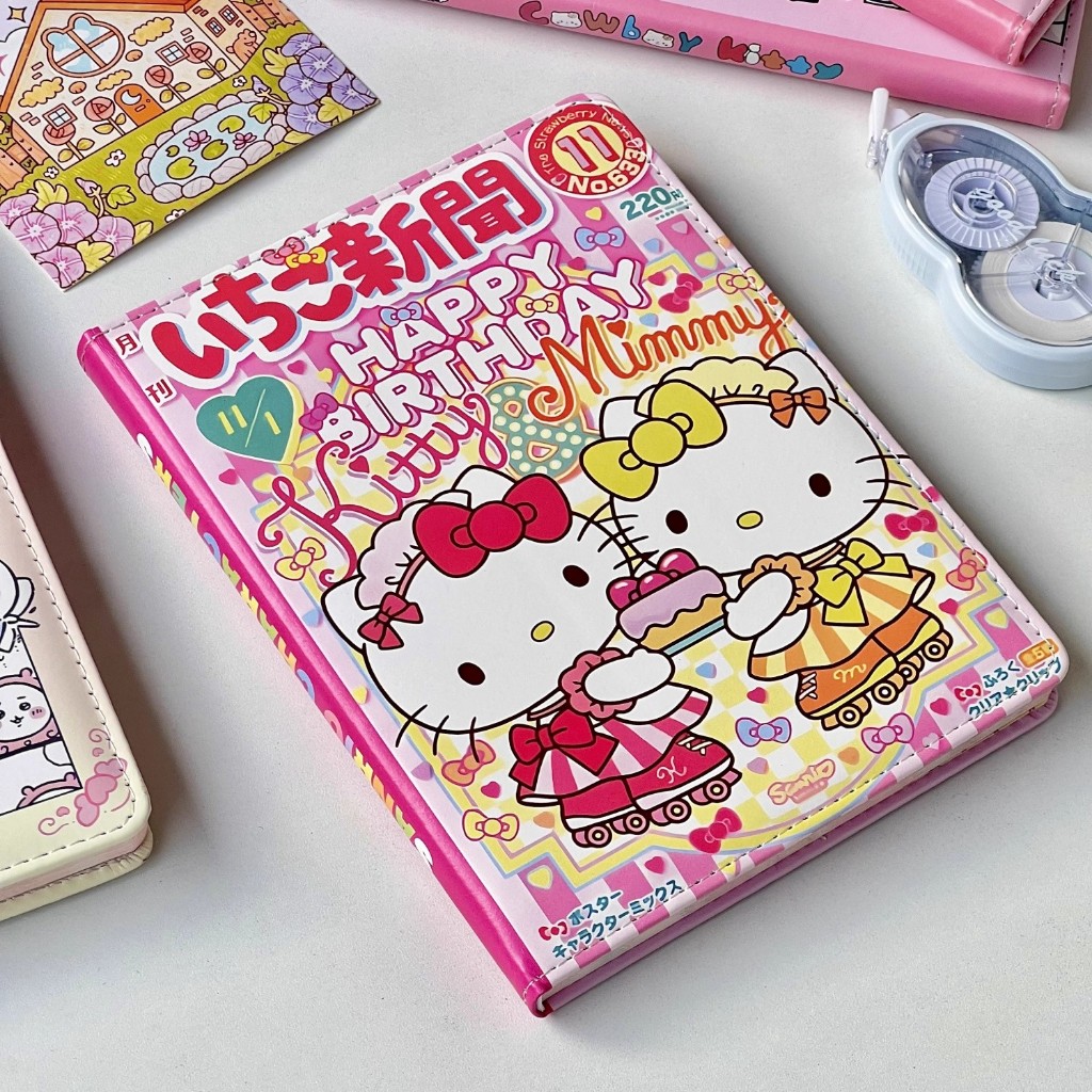Hello Kitty Leather Notebook 2026 A5 High Quality Cute, Notes & Student ...