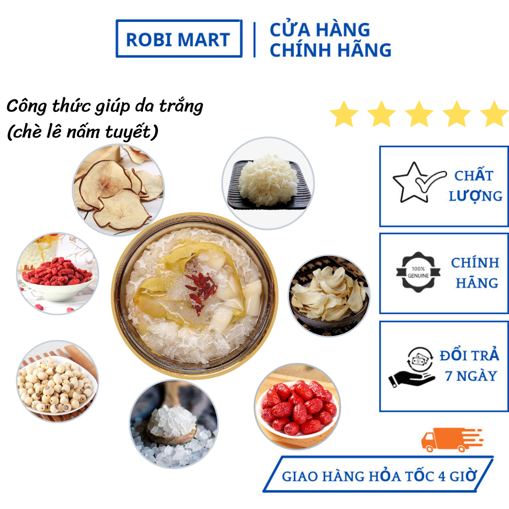 Robi snow mushroom pear tea formula helps skin white - smooth - shiny ...